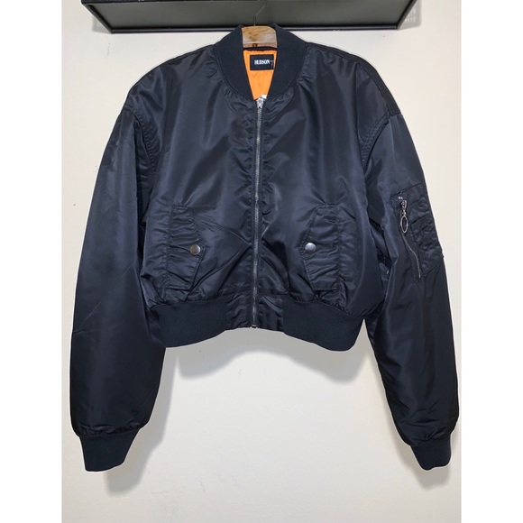 hudson leather bomber jacket